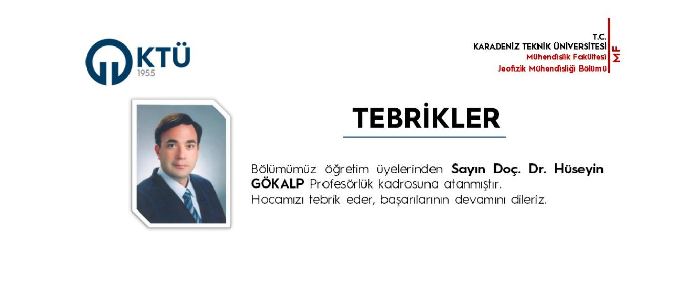 Hüseyin Gökalp Tebrik