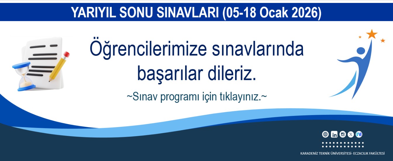 Yarıyıl sonu sınavları (2025-2025 Güz Yarıyılı)