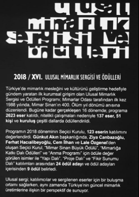 16. Ulusal Mimarlık Sergisi ve Ödülleri KTÜ Mimarlık Fakültesinde...