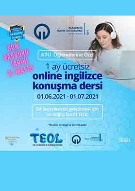 1 AY Ücretsiz Online İngilizce Konuşma Dersi [01.06.2021-01.07.2021]