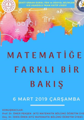 Matematiğe Farklı Bir Bakış-Rize Anadolu İmam Hatip Lisesi Etkinliği
