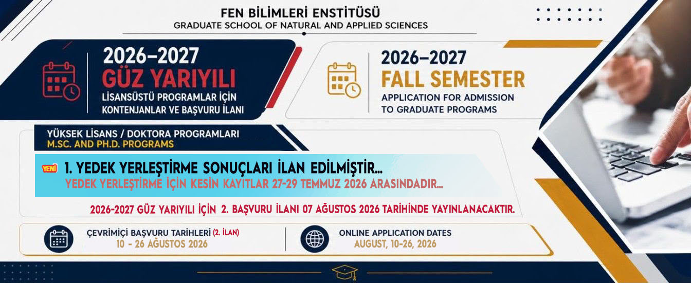 FBE I. İlan - I. Yedek Yerleştirme