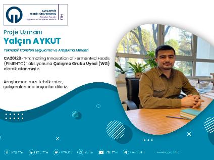 Proje Uzmanı Yalçın AYKUT COST Programına Çalışma Grubu Üyesi (WG) Olarak Atandı