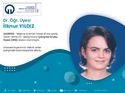 Dr. Öğr. Üyesi İlknur YILDIZ COST Programına Çalışma Grubu Üyesi (WG) Olarak Atandı