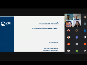 KTÜ TTM tarafından RTE Üniversitesine COST Programı Çevrimiçi Bilgilendirme Etkinliği Düzenlendi!