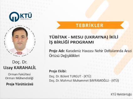 Akademisyenimize TÜBİTAK - MESU (Ukrayna) İkili İş Birliği Proje Desteği