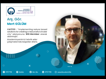 COST Programında Bir Başarı da Üniversitemiz Makina Bölümünden Geldi