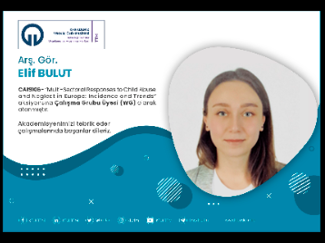 Arş. Gör. Elif BULUT COST Programına Çalışma Grubu Üyesi (WG) Olarak Atandı