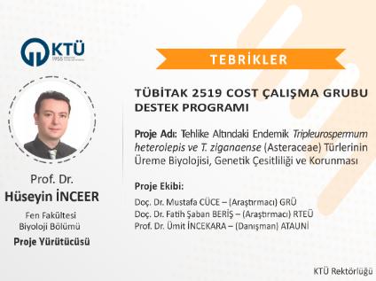Akademisyenimize TÜBİTAK 2519 Proje Desteği