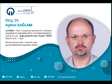 Doç.Dr. Aykut SAĞLAM COST Programına Çalışma Grubu Üyesi (WG) Olarak Atandı !