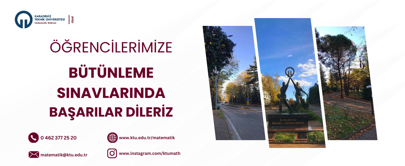 Bütünleme Sınavında Başarılar