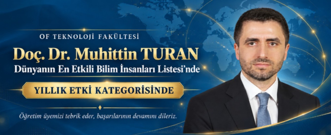 Öğretim Üyemiz "Dünyanın En Etkili Bilim İnsanları" Arasında