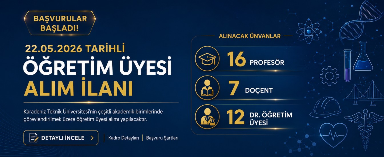 22.05.2026 öğretim üyesi alım ilanı