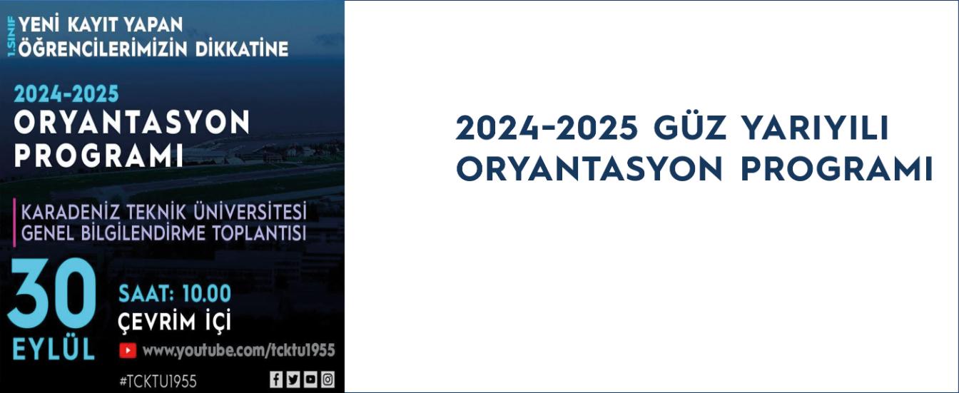 2024-2025 oryantasyon